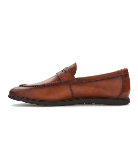 Leather Penny Loafers (Brown) 