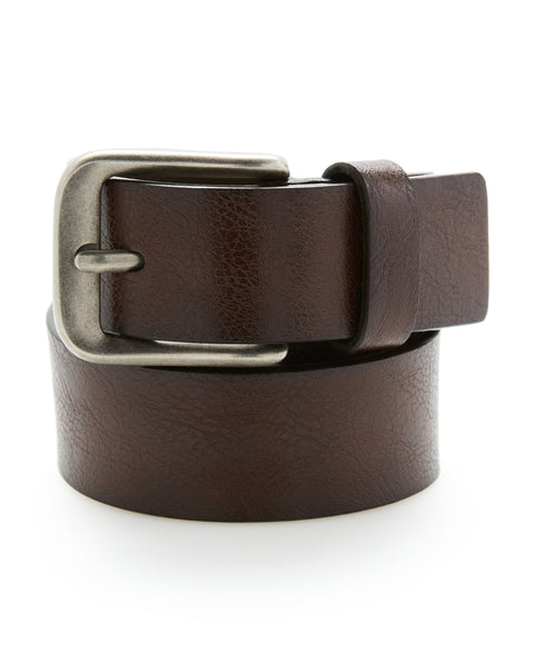 Grained Leather Belt