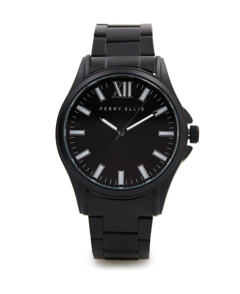 Gunmetal Plated Watch (Blk) 