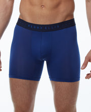 Luxe Stripe Boxer Brief Navy/Blue Perry Ellis