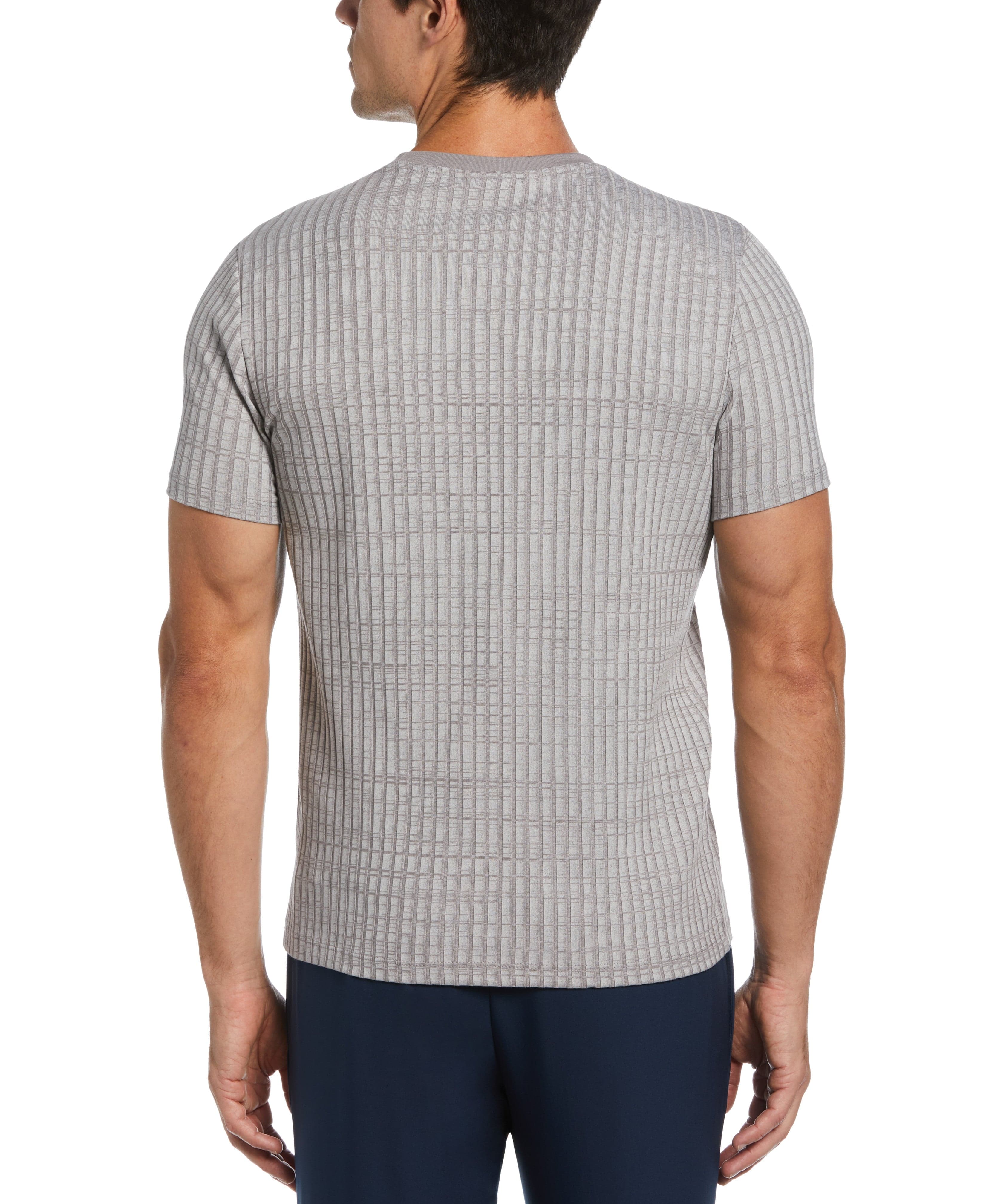 Rib Knit Crew Neck Tee | Perry Ellis