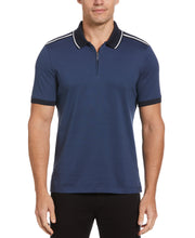 Shoulder Tape Zip Polo (Sargasso Sea) 