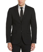 Slim Fit Black Stretch Wool Blend Suit Jacket Charcoal Perry Ellis