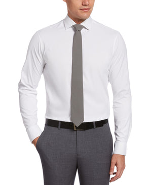 Slim Fit Non-Iron Tech Dress Shirt White Perry Ellis