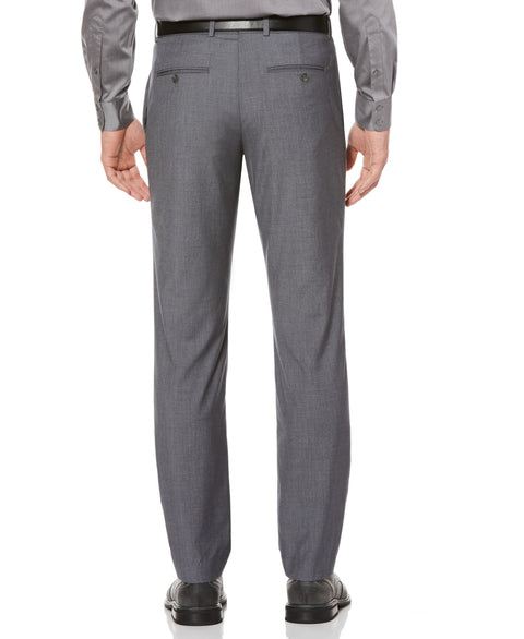 Slim Fit Textured Suit Pant Brushed Nickel Perry Ellis