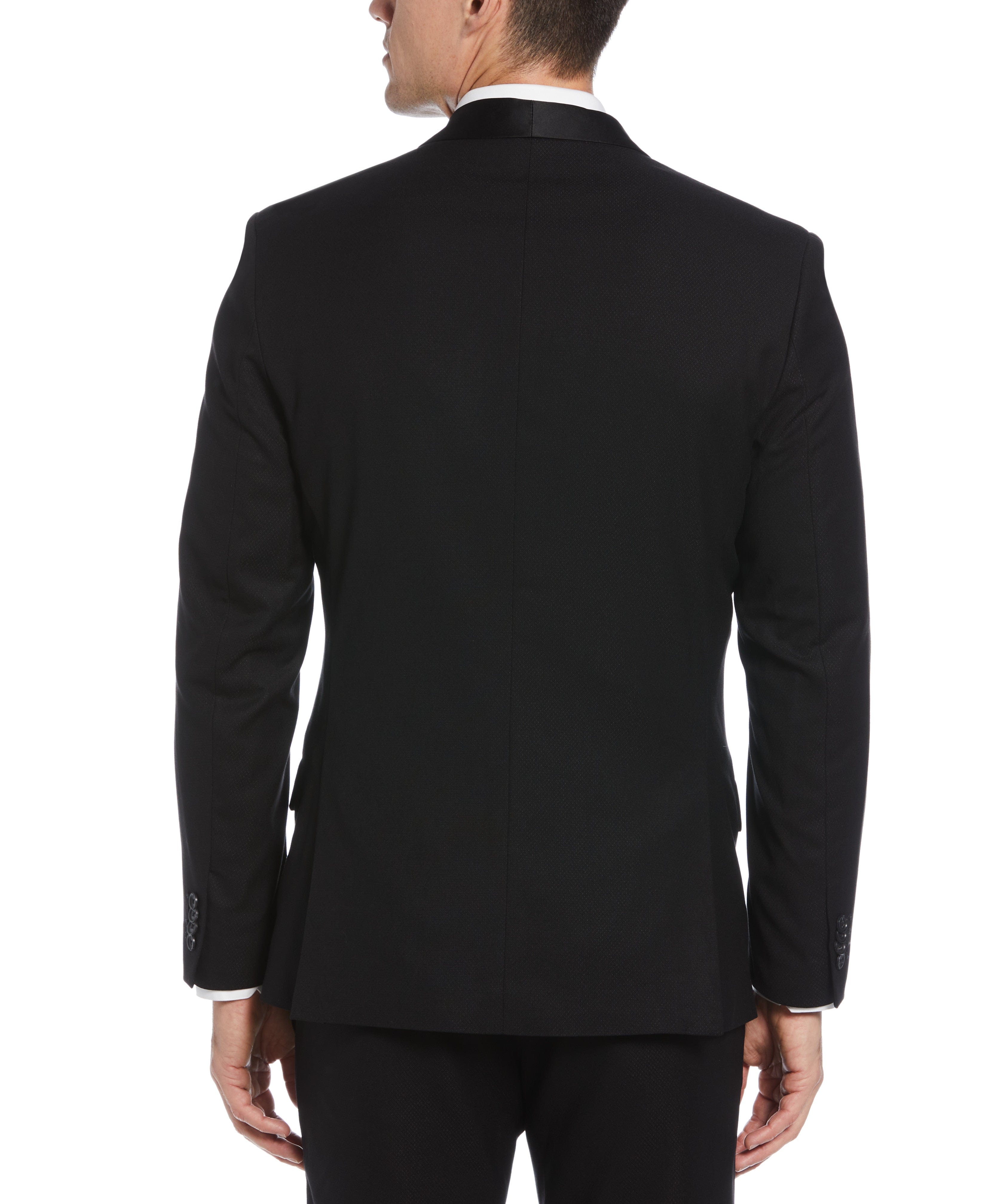 Slim Fit Textured Tuxedo Jacket | Perry Ellis
