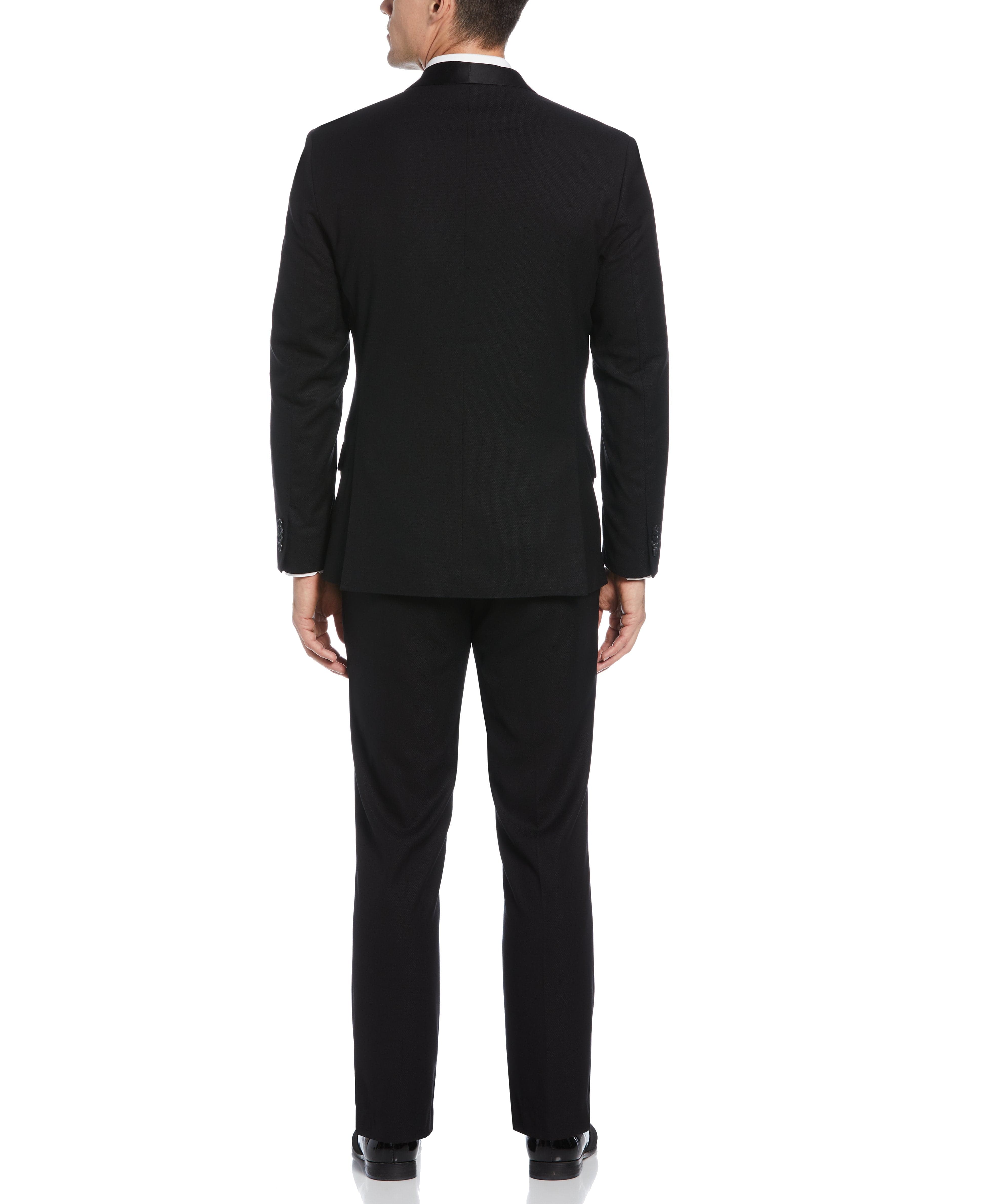 Tailored Fit Black Tuxedo Trousers