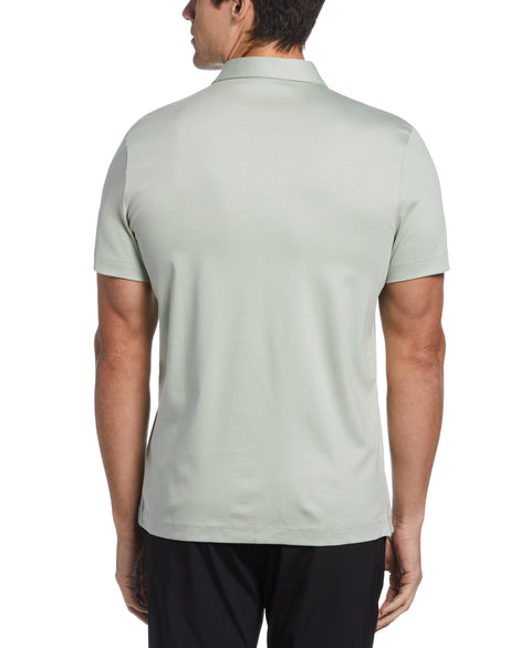 Interlock Solid Polo (Aqua Gray) 