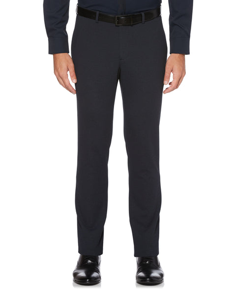 Very Slim Fit Flat Front Stretch Knit Suit Pant | Perry Ellis