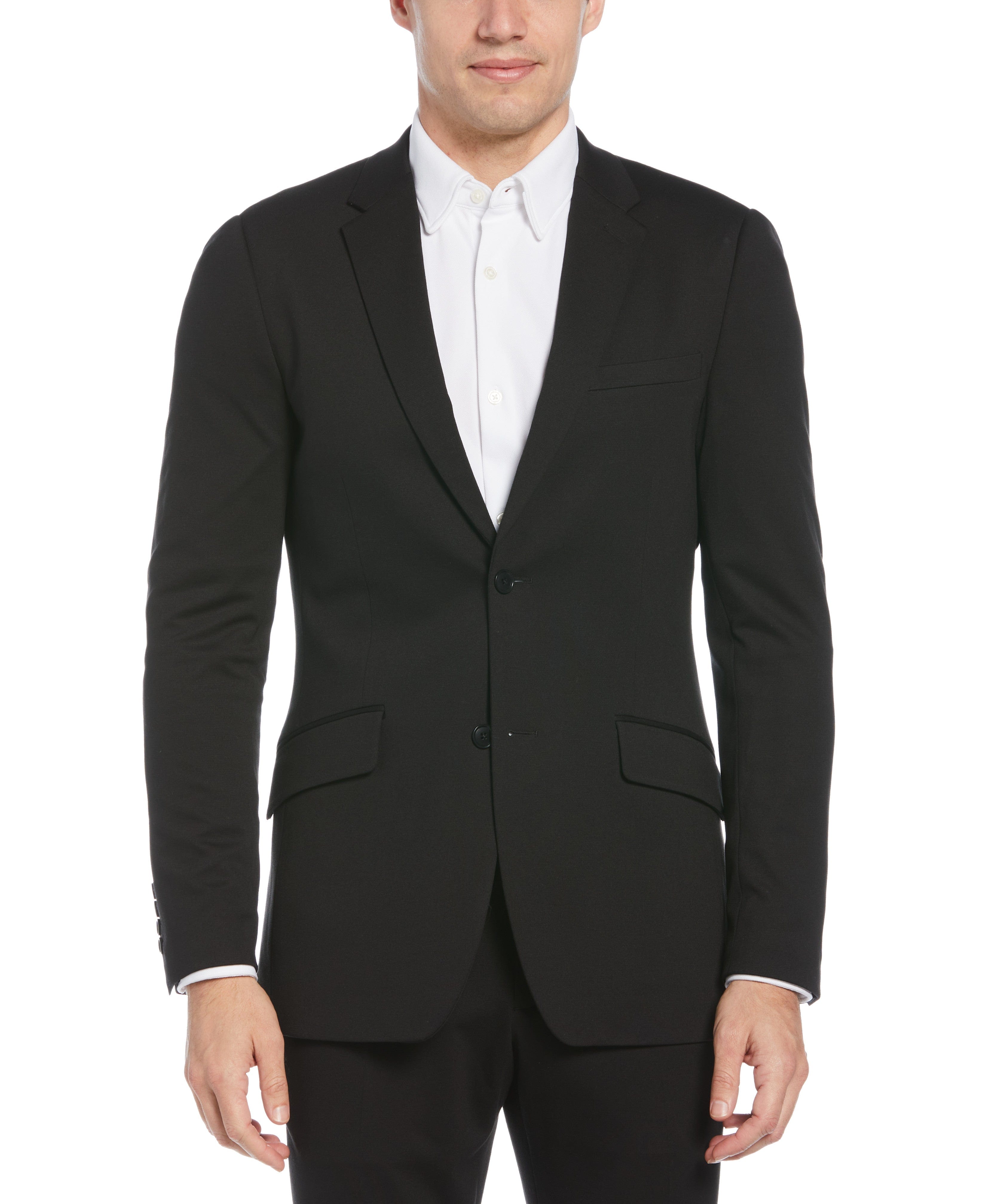 Very Slim Fit Neat Knit Suit Jacket | Perry Ellis