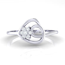Load image into Gallery viewer, 18Kt white gold real diamond ring 37(2) by diamtrendz
