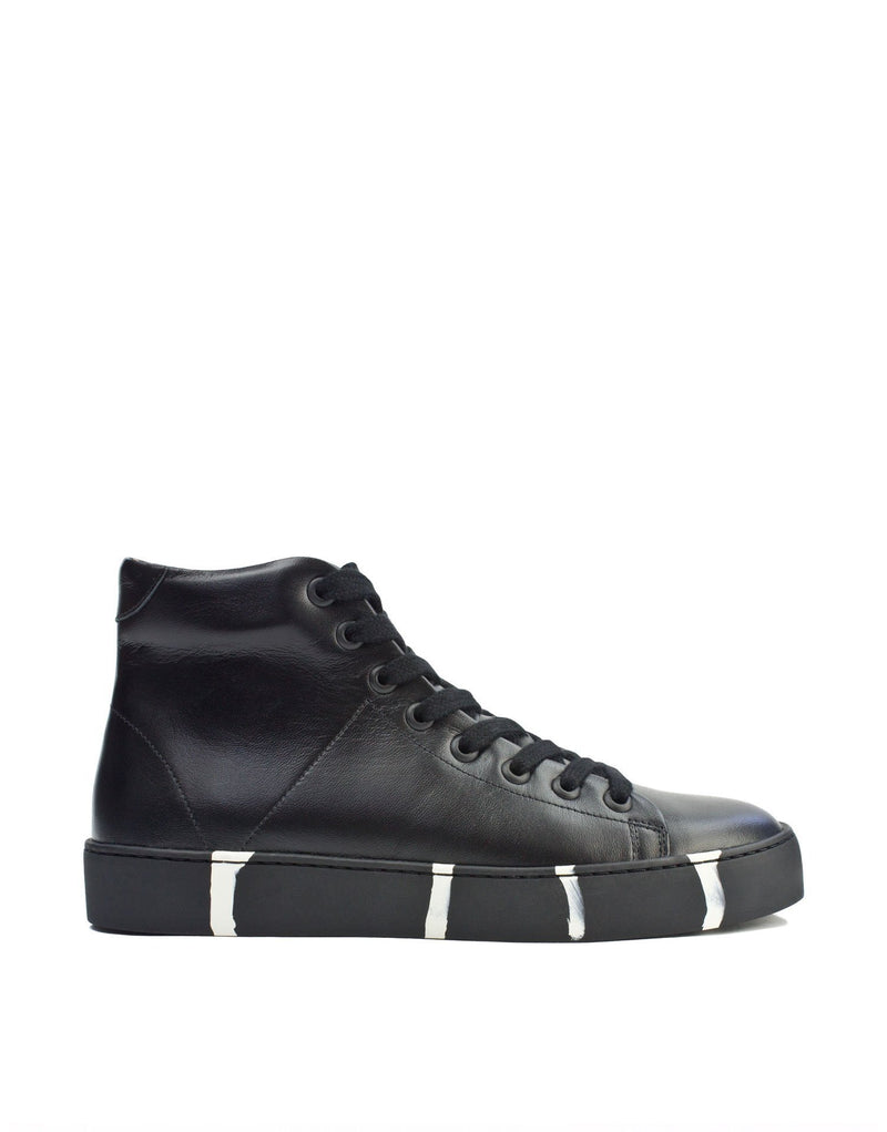 all black designer sneakers