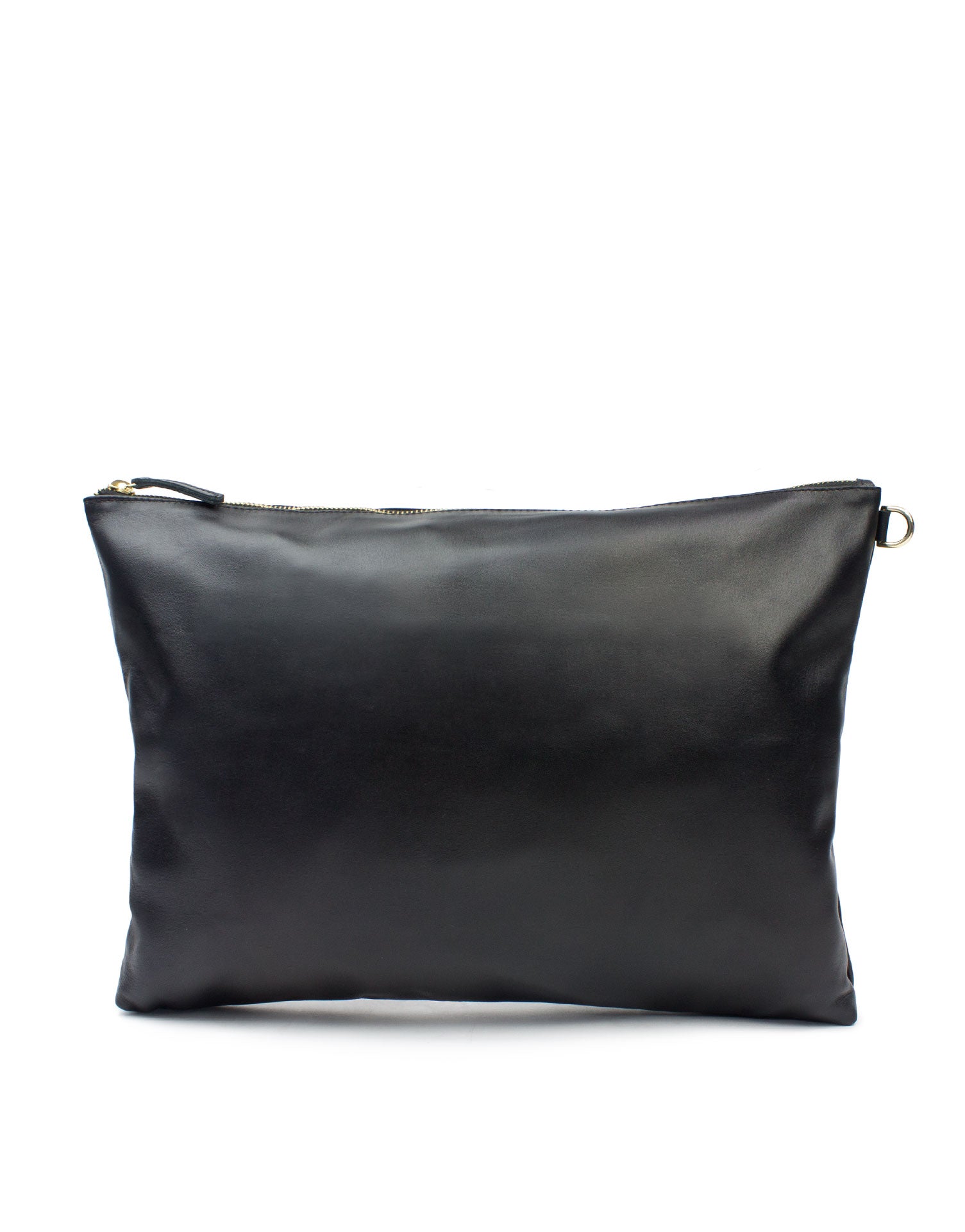 soft leather clutch bag