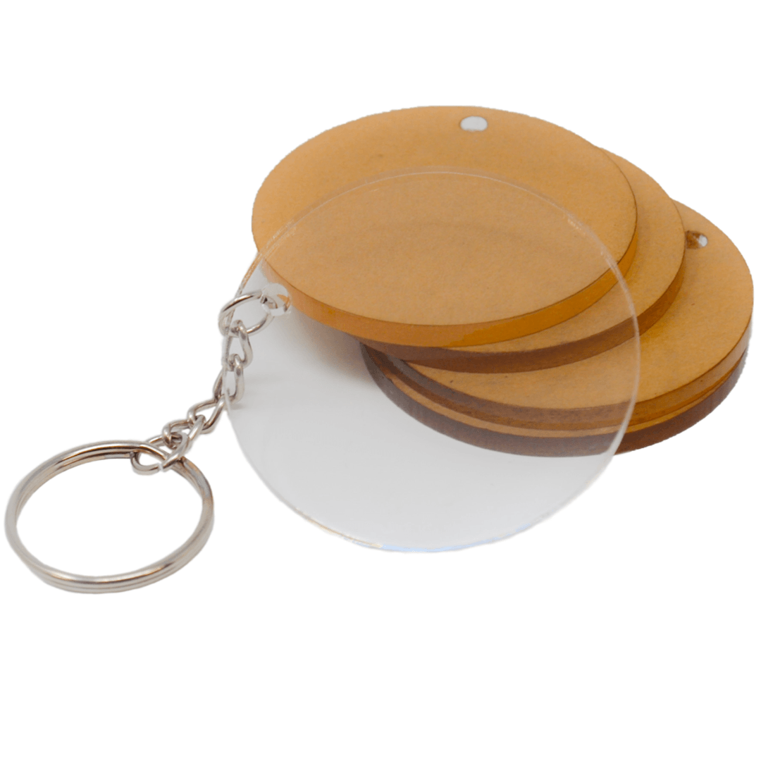 Download Circle Acrylic Keychain Blanks (Various Sizes) - My Local ...