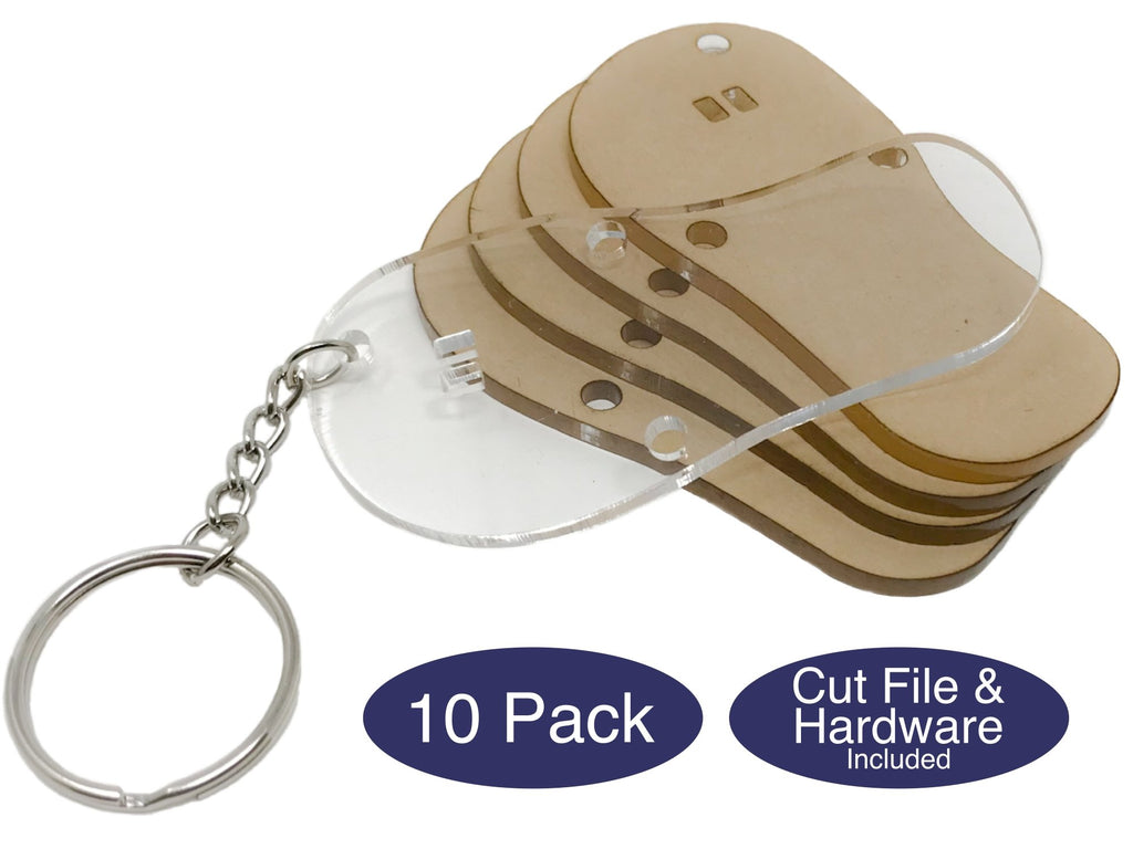 Download Cut File for Flip Flop Acrylic Keychain Blanks - My Local ...