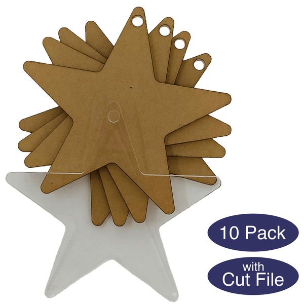 Christmas Tree Cake 2 Clear Acrylic Badge Reel Blanks  Set Of 10, Reels  For Vinyl, Acrylic Blanks, Blanks - Yahoo Shopping