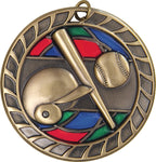 Baseball - Stained Glass Medal