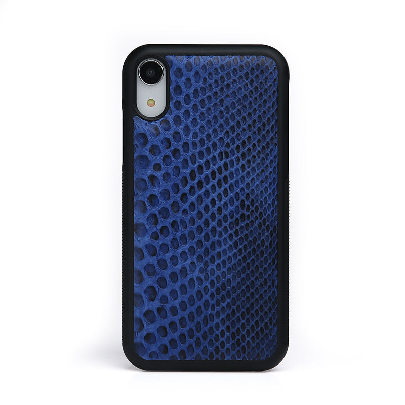 Blue Abysse Iphone Xr Python Skin Case Horologii