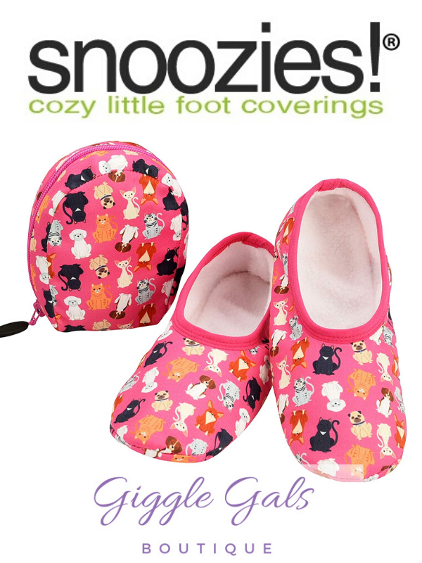 Snoozies Skinnies Travel Slippers With 