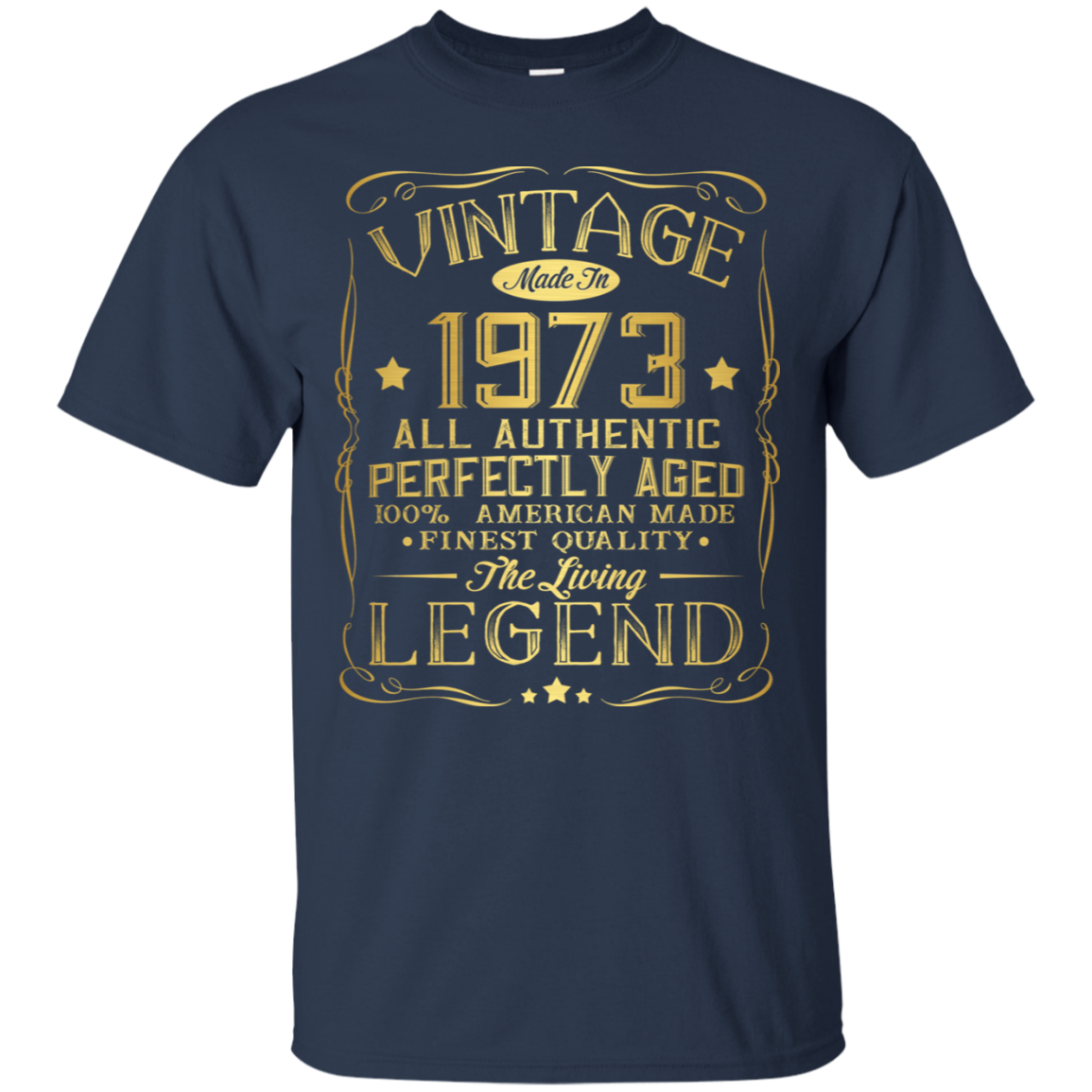 Vintage Made In 1973 All Authentic Perfectly Aged 100% American TShirt ...