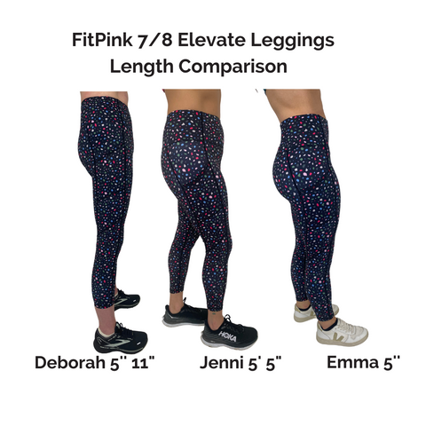 FitPink 7/8 Leggings length comparison