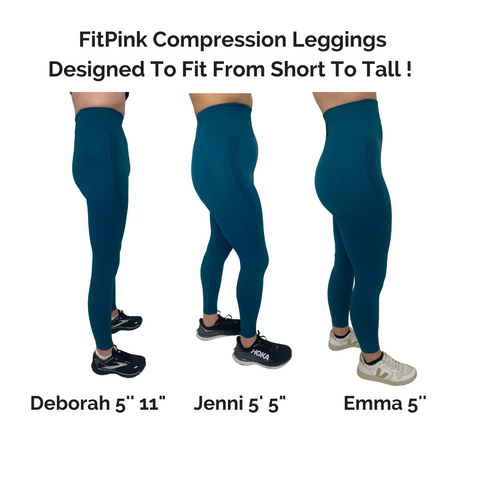 FitPink compression leggings length comparison