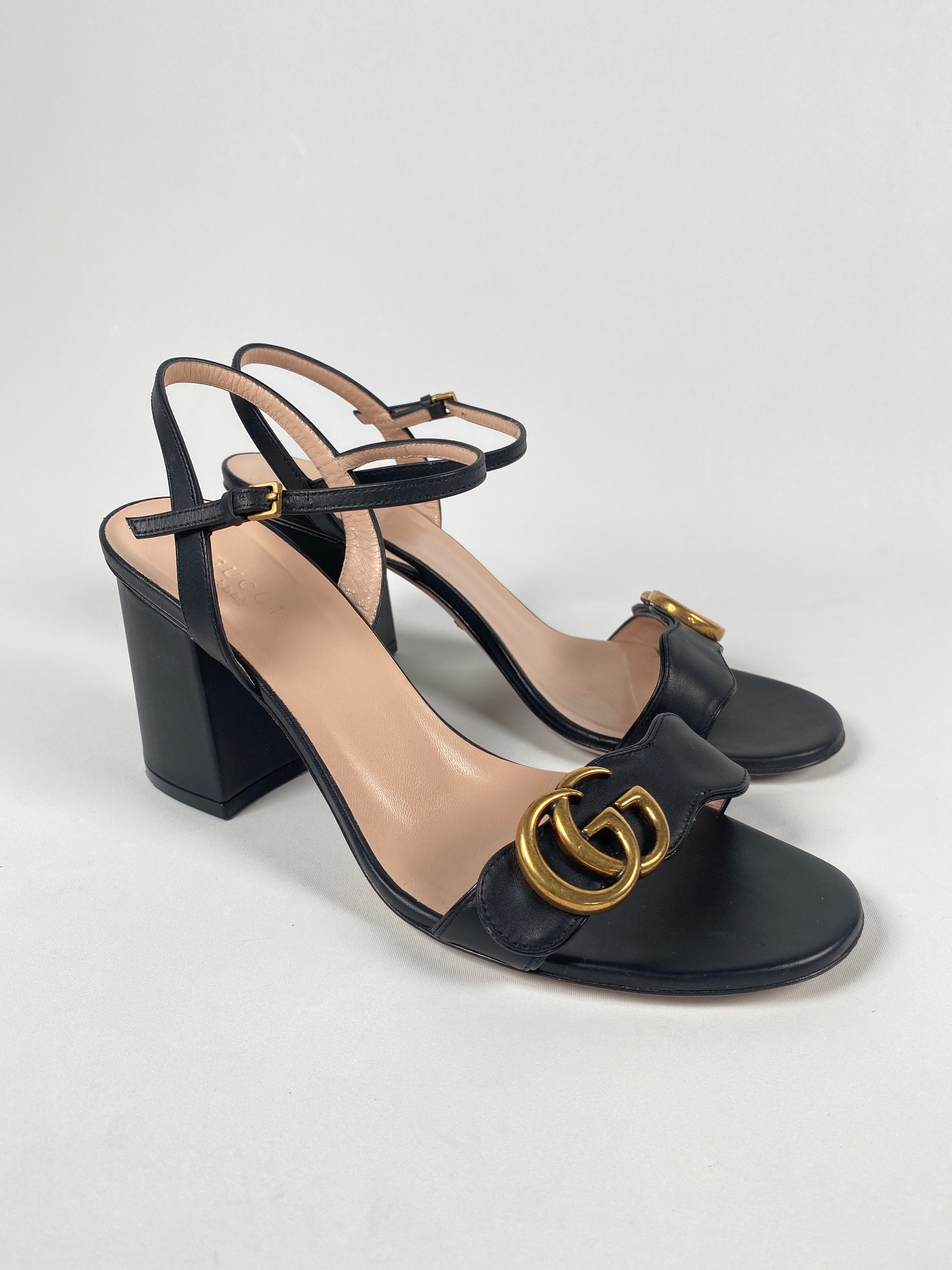 gucci mid heel sandals