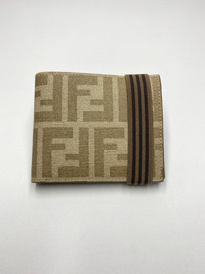 fendi zucca print wallet