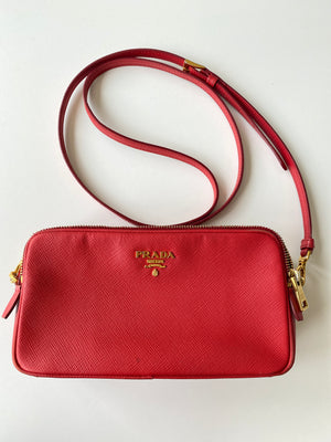 red prada camera bag