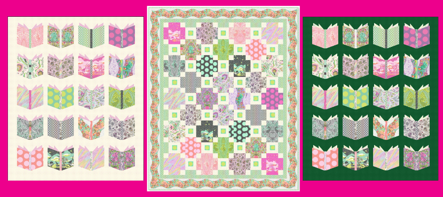 Tula Pink Roar! Book Nerd and Jurassic Party Quilt Kits