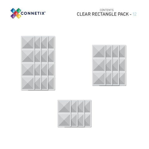 Connetix rectangles clear piece breakdown