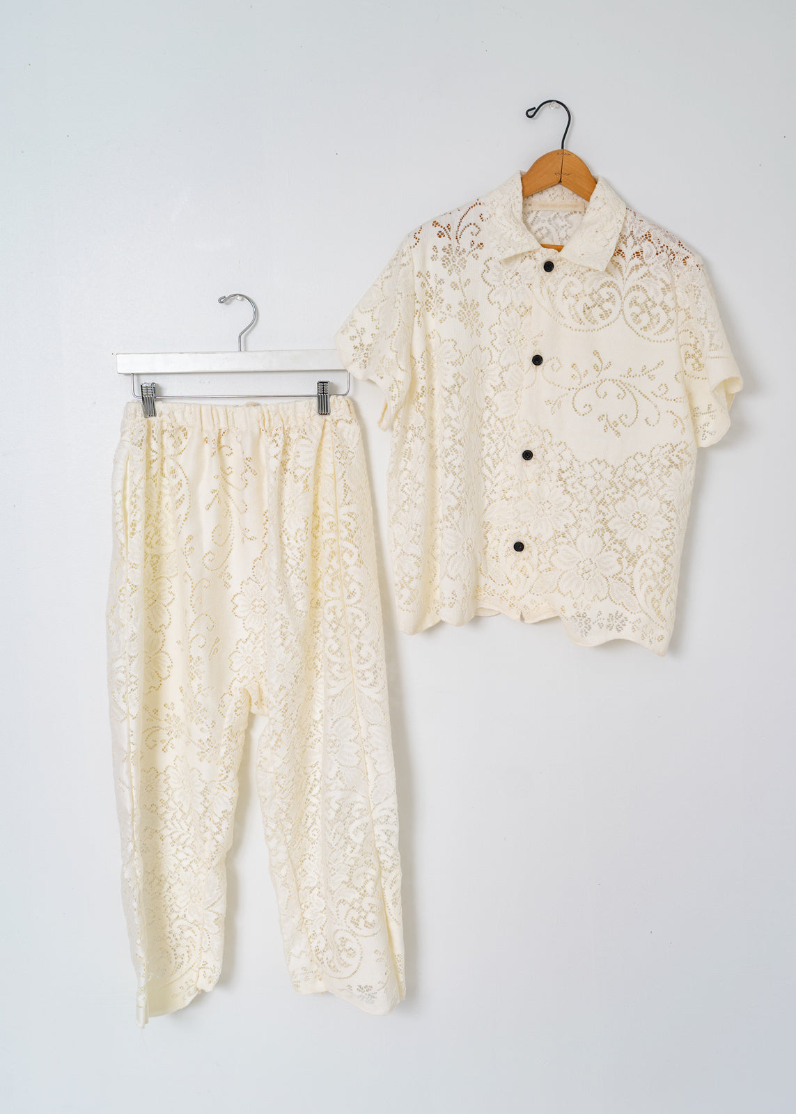 Gusset Pant- Vintage Lace- Cream Pansey