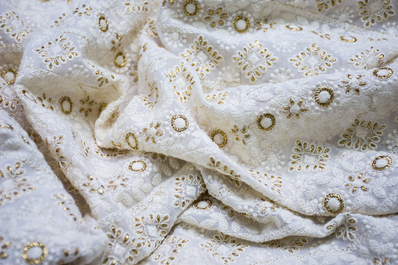 Nawaab - Pure Georgette with embroidery