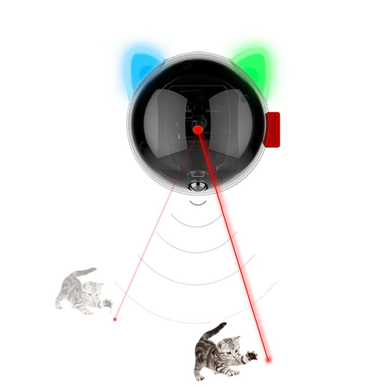 Invigorating Cat Laser Toy Automatic Smart Cat Led Light Interactive Electric Funny Teaser Toy Laser