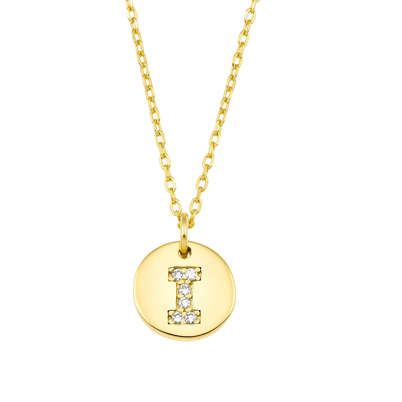 Magna | H Letter Necklace | White CZ | 18K Gold Plated 925 Silver