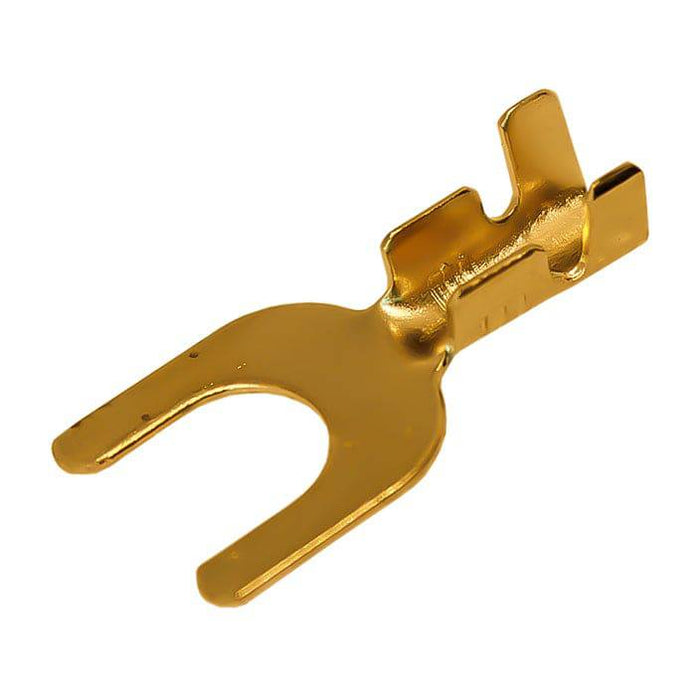 DJ441A-6B - Brass Open Barrel Fork Terminal - 18-16 AWG – 1/4