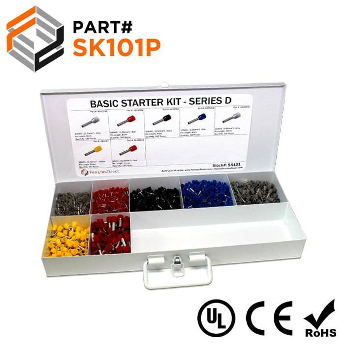SK101P - 20 thru 8 AWG Ferrules Kit - Old DIN Color Sequence