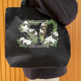 【Christal ART】 L-Size Totebag "50th Anniversary of the Giant Panda Arrival in Japan"