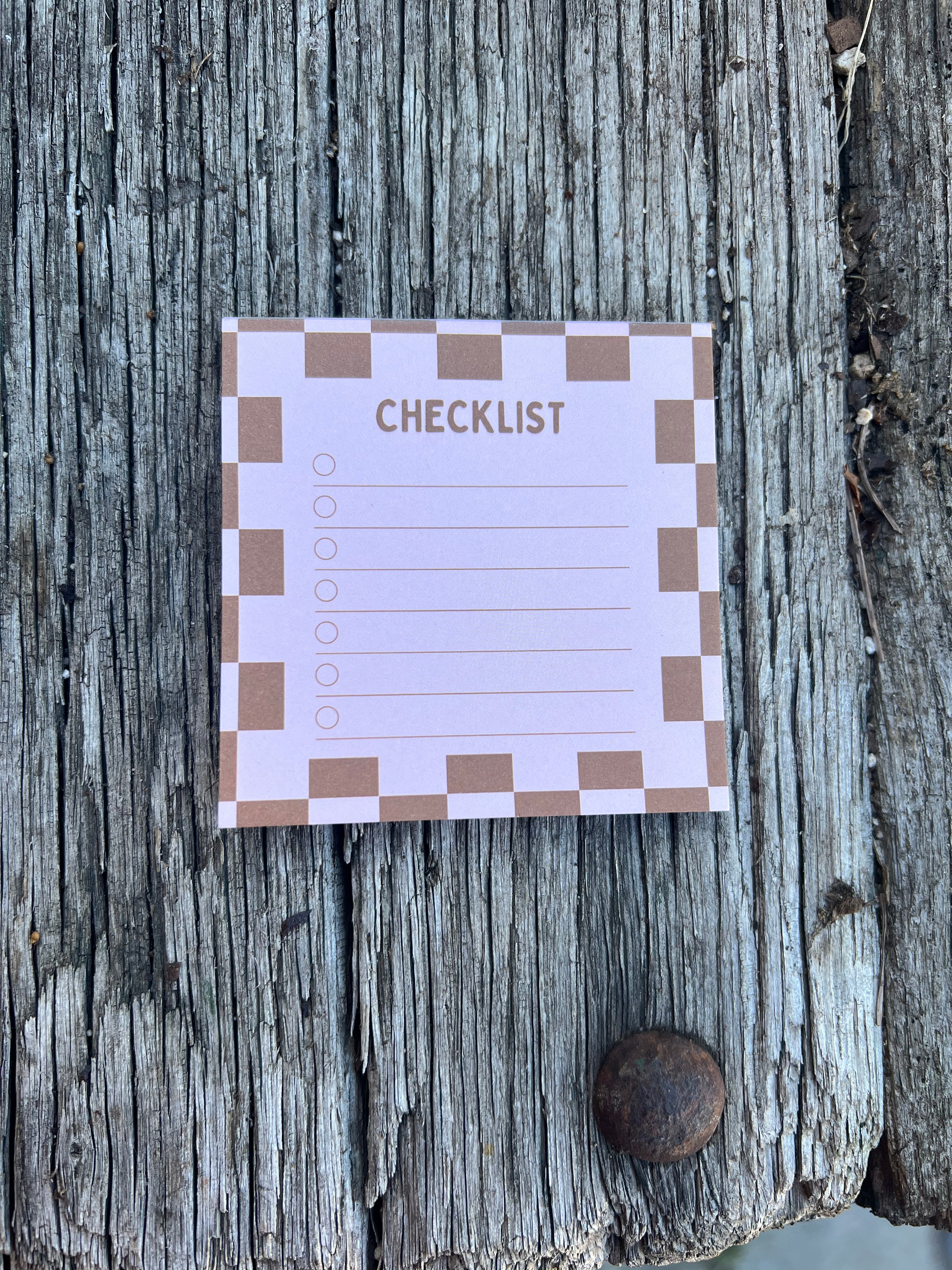 Checklist Sticky Notes