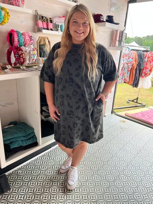 Lennie Leopard T-shirt Dress - The Stockyard Road Boutique