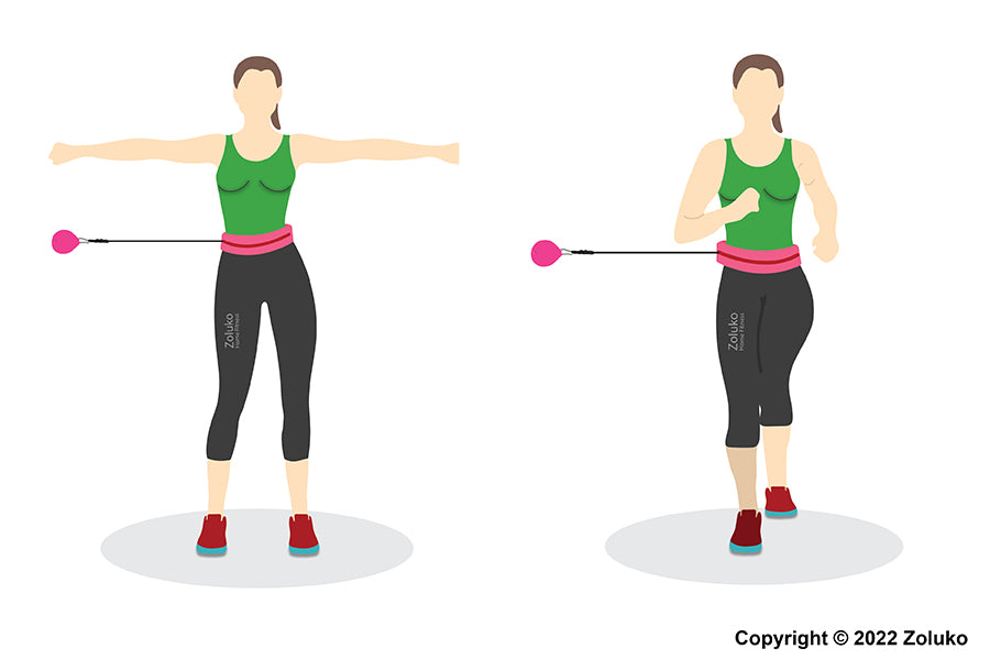 Fitness hoelahoep - Hoelahoep workout - Hoepelen en bewegen met je armen