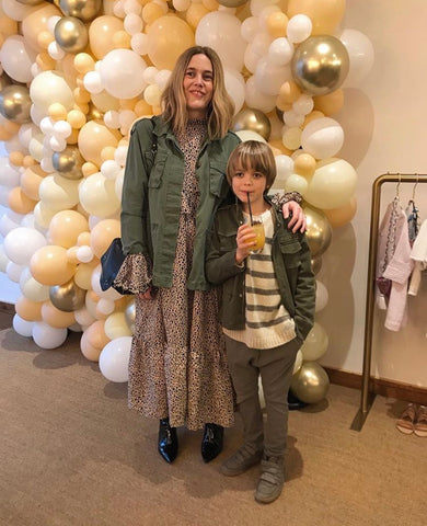 Sarah Clark of little spree and her son