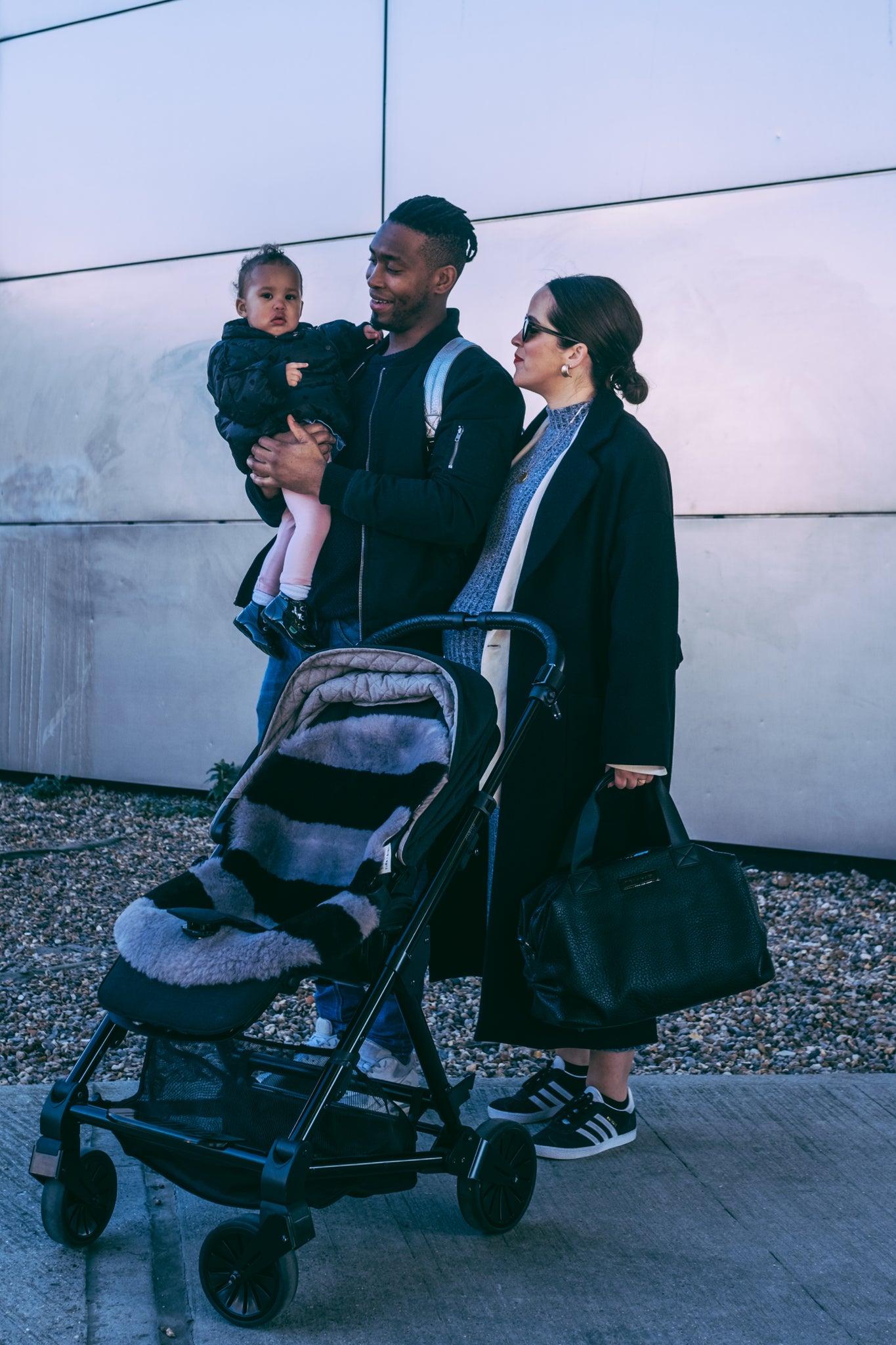 grey sheepskin pram liner