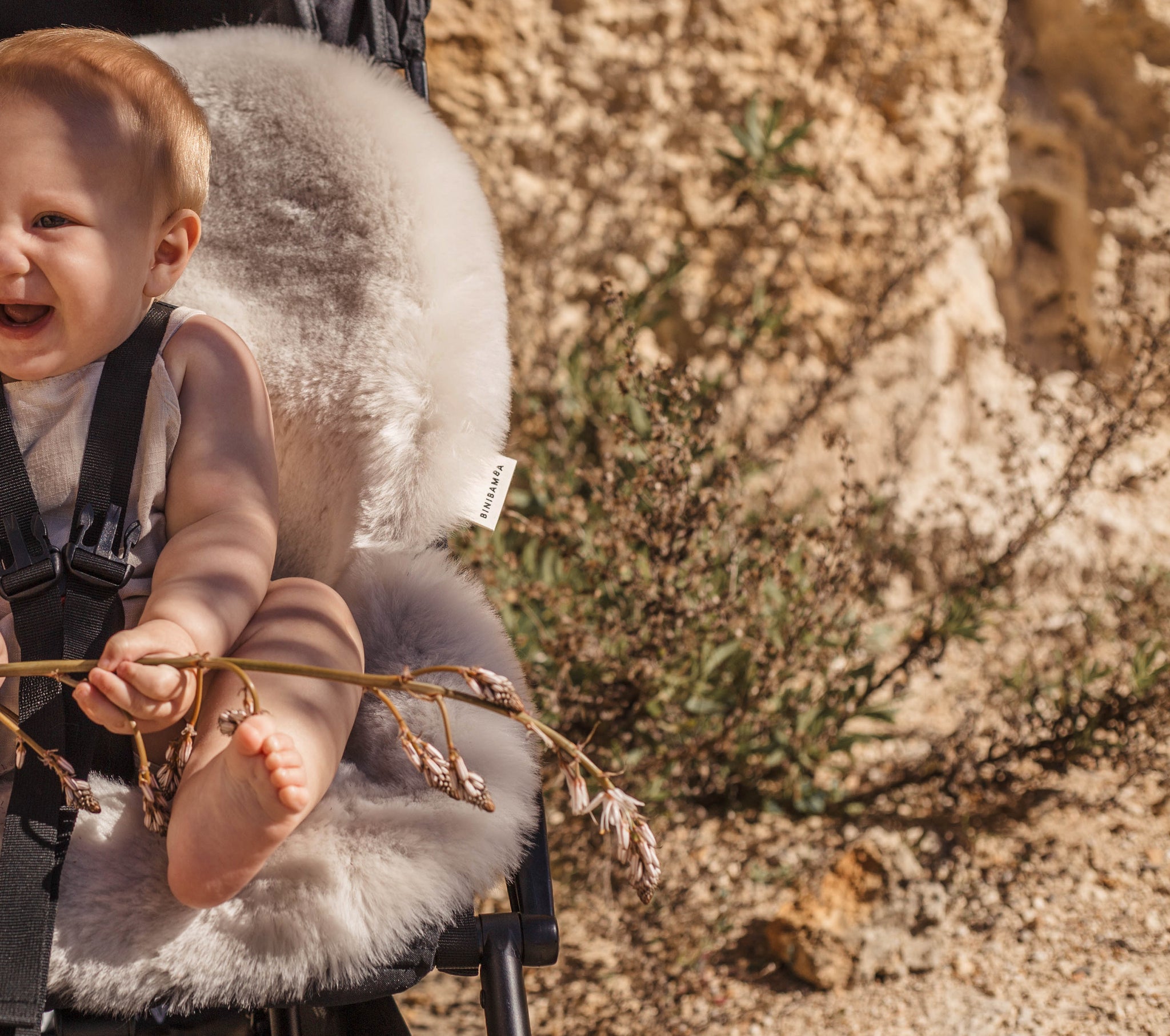 natural sheepskin pram liner