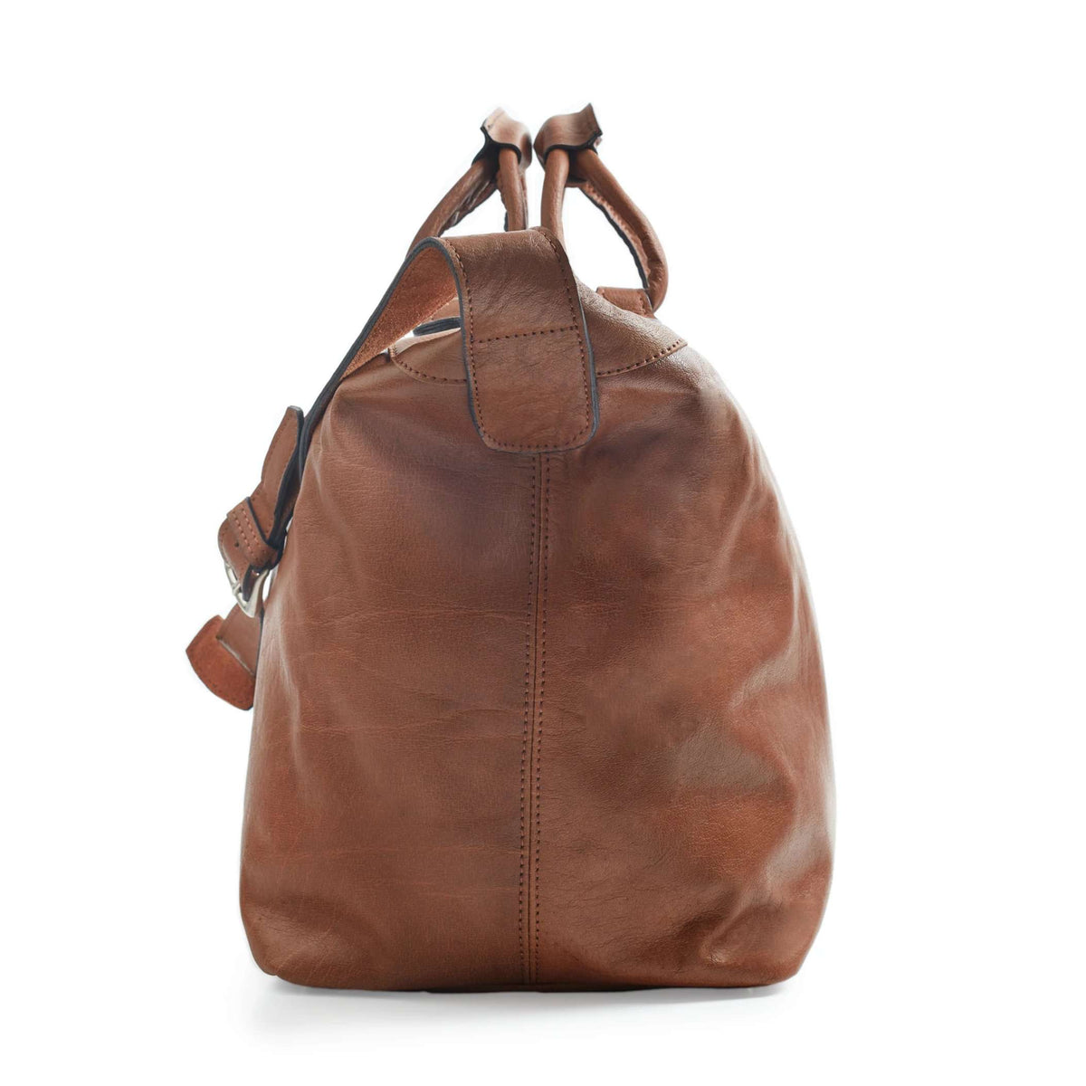 Brown buffalo genuine leather Palermo bag | Vakiano