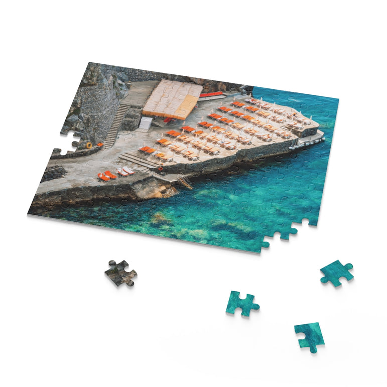 Positano beach, amalfi coast in italy - jigsaw puzzle