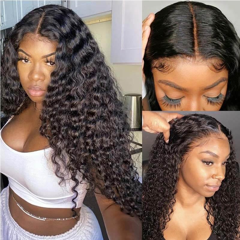 4x4 Deep wave lace closure Wig – Sinslayhair