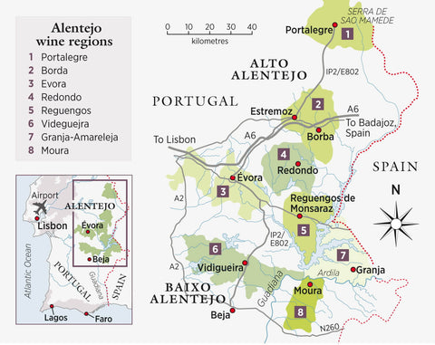 Alentejo Wine Map