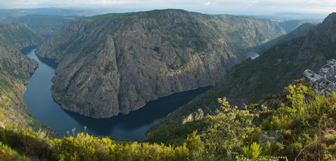 View of Canyon del Sil from Miradoiro da Columna near Parada de Sil in Galicia,Spain,Europe