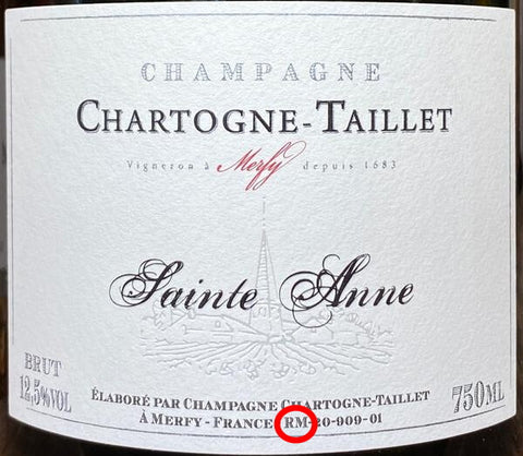 Récoltant-Manipulant - how it looks on label - Champagne Chartogne-Taillet